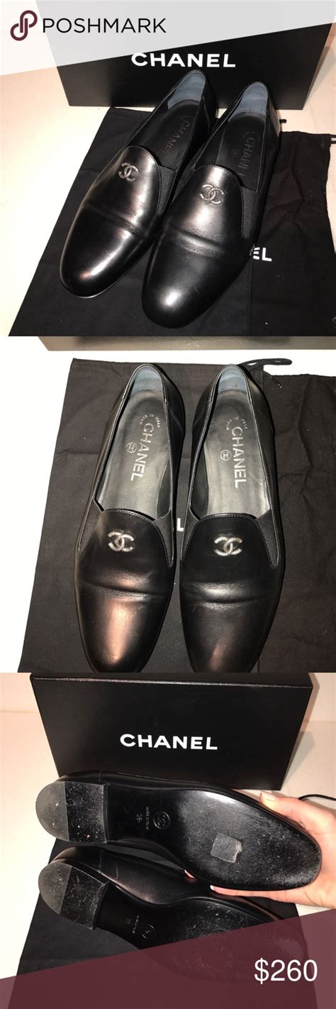 chanel loafers brown|authentic Chanel loafers.